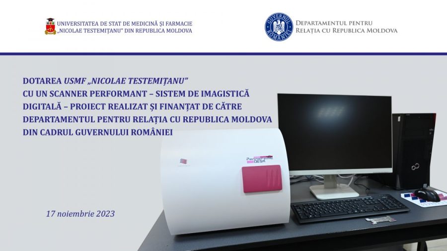 FOTO Un scaner de circa 60 mii euro, donat Universității de Medicină. Cine este sponsorul