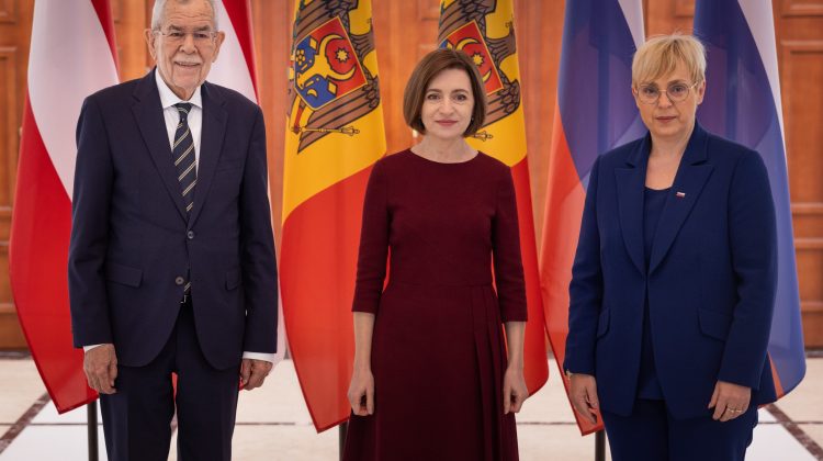 VIDEO Declarațiile președinților Austriei și Sloveniei la Chișinău: Susțin aderarea Moldovei la Uniunea Europeană