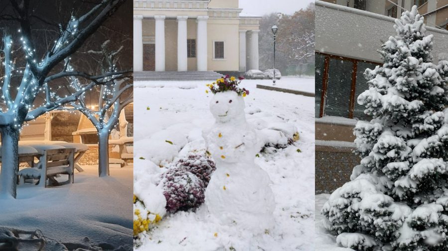 A nins ca în povești, la sfârșit de toamnă! IMAGINI spectaculoase cu Moldova, sub nămeți