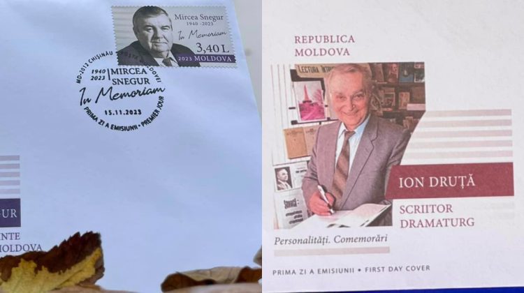 Mărci poștale în memoria lui Ion Druță și Mircea Snegur. Poșta Moldovei oferă detalii