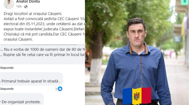 RĂSCOALĂ la Căușeni. Oamenii vor să iasă „cu furcile” în stradă pentru a-și apăra primarul. Blocăm drumurile naționale!