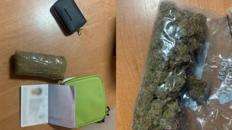FOTO „Captură” dublă la Leușeni! Droguri „pentru uz personal”, găsite la 2 călători care treceau vama