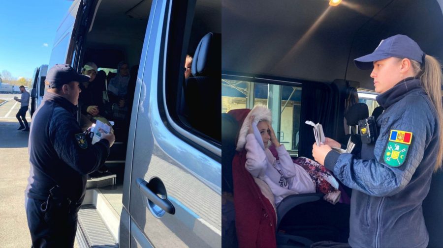 FOTO cu moldovenii evacuați din Fâșia Gaza, la vama Leușeni. Curând ajung la Chișinău