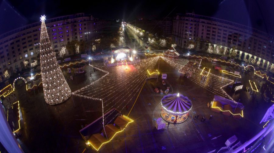 GALERIE FOTO A fost inaugurat Târgul de Crăciun din Bucureşti! Au fost cumpărate instalaţii de milioane lei