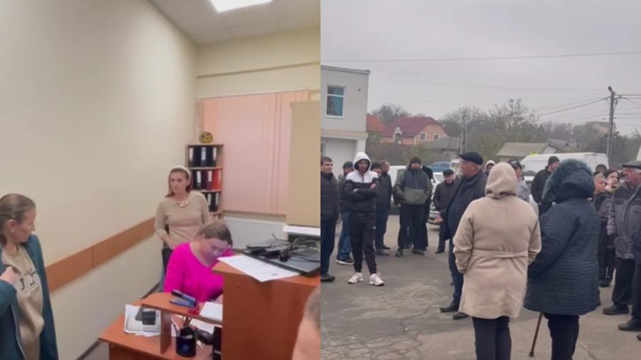 VIDEO Scandal la Bubuieci: Sătenii au ieșit în stradă pentru a-și apăra primarul ales. De ce se protestează acolo