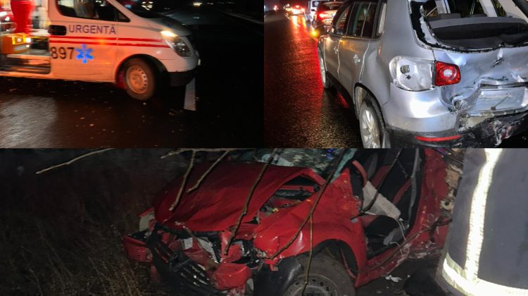 FOTO Accident teribil la Todirești! Șoferul unei Dacia a intrat violent într-un Volkswagen. Martori: Era beat criță