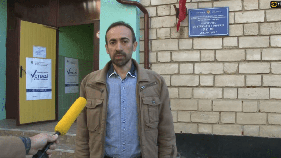 VIDEO Candidatul „Congresului Civic” la funcția de primar al Capitalei, Mihail Poleanschi, a votat. Ce a declarat