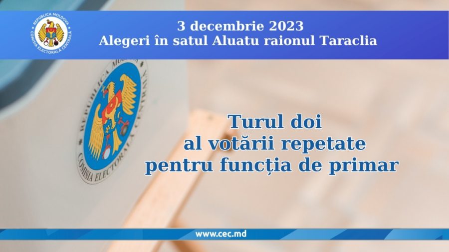 Azi, în satul Aluatu din raionul Taraclia, are loc turul 2 al votării repetate pentru funcția de primar