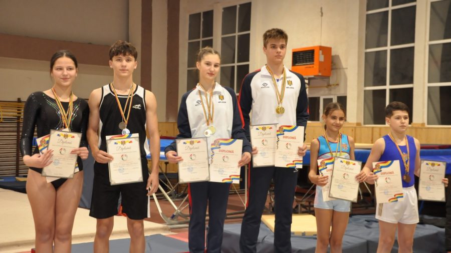 FOTO S-au întrecut la campionatul și cupa Republicii Moldova la gimnastică pe trambulină! Cine a mers acasă cu medalii