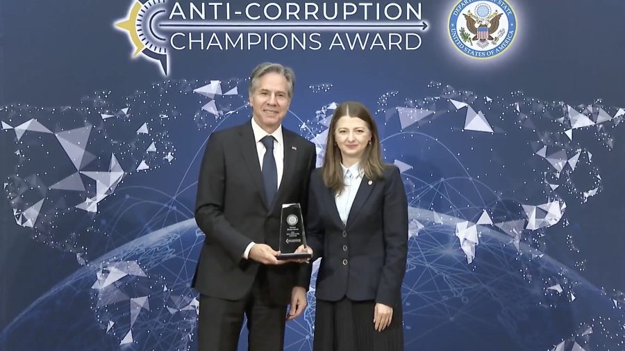 Ministra Justiției a Republicii Moldova a primit titlul de „Campioană anticorupție” de la Departamentul de Stat al SUA