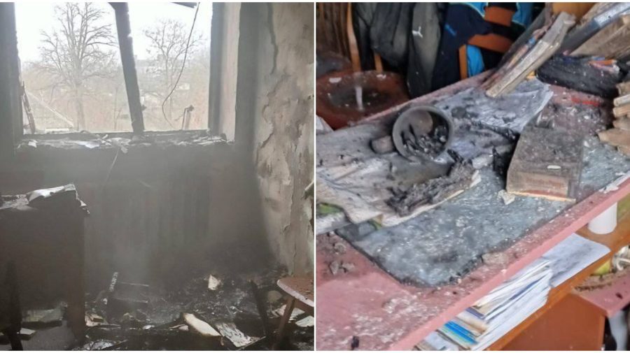 FOTO Au fost evacuați 86 de copii. Flăcări puternice la o școală-internat din Dubăsari