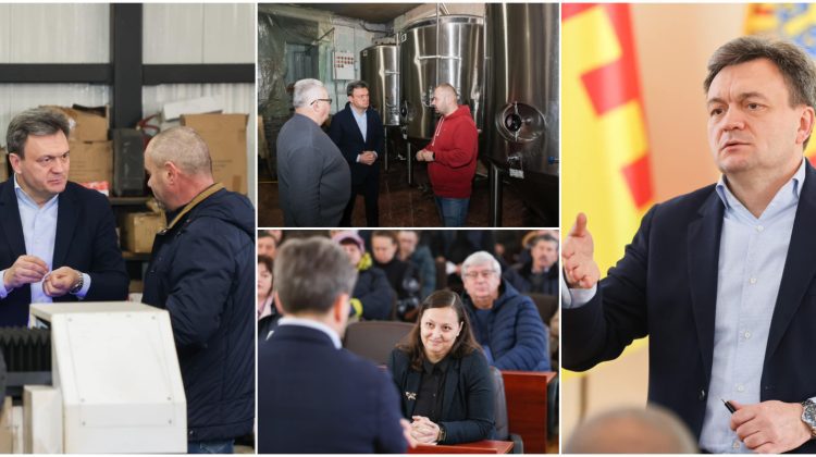 FOTO cu Dorin Recean la Cahul: Vizite la o fabrică de bere, un atelier de prelucrare a metalului și discuții cu APL