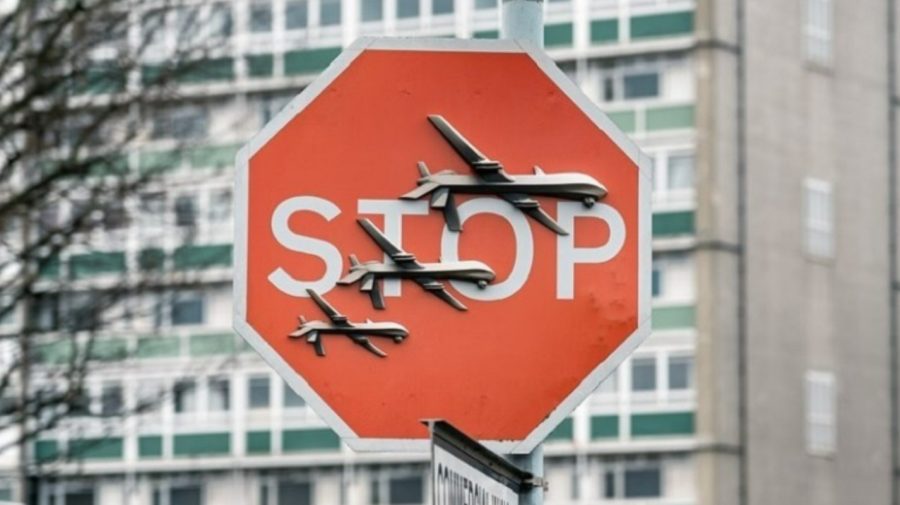 O lucrarea de-a lui Banksy, furată la Londra. Poliția a reținut un suspect