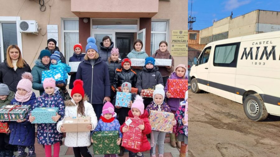 FOTO Fundația „Constantin Mimi”: Caravana de Crăciun a ajuns la 800 de familii social vulnerabile
