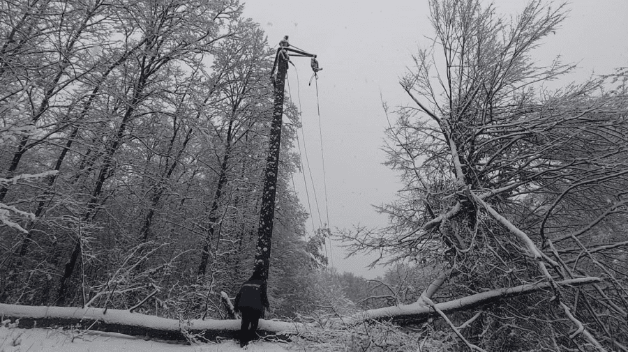 În Slovacia, o furtună de zăpadă a lăsat fără electricitate peste nouă mii de gospodării