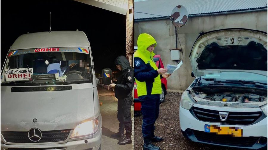 Șoferii de autobuze și taxi – verificați de polițiști. 19 dintre ei au rămas fără plăcuțe de înmatriculare