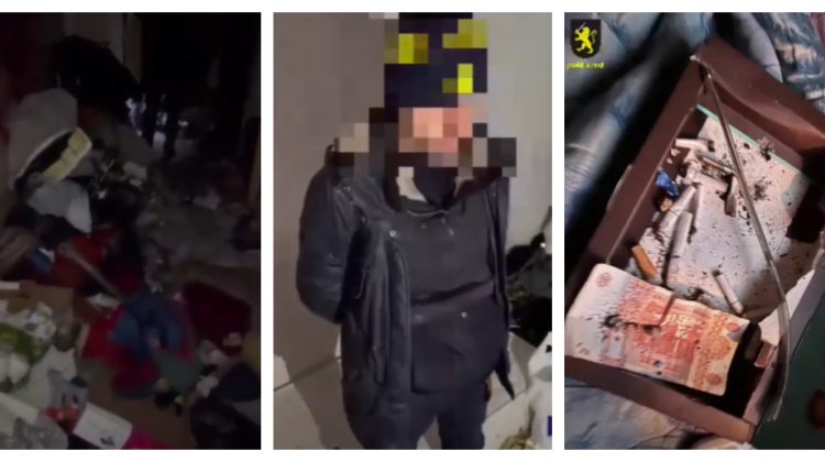 STOP CADRU dintr-un apartament din Chișinău, unde au avut loc percheziții. Poliția a reținut proprietarul