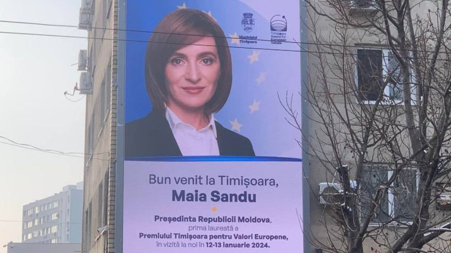 LIVE pe RLIVE TV și rlive.md: Maia Sandu primește premiul „Timișoara pentru valori europene”