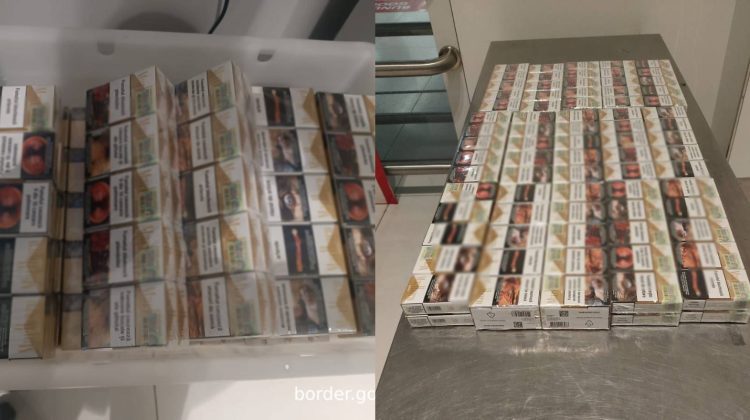 FOTO Voia să amăgească scanerul de la Aeroport? Un tânăr moldovean a ascuns 150 de pachete de ţigări în bagaj