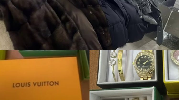 VIDEO Un microbuz ticsit cu genți Chanel, bijuterii Cartier și blănuri de lux, tras pe dreapta la vama Leușeni
