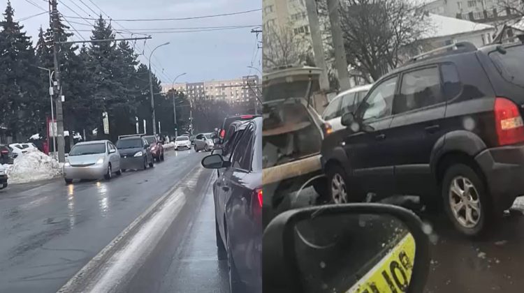 ALARMANT! Timp de 2 ore, în Chișinău s-au produs 40 accidente rutiere