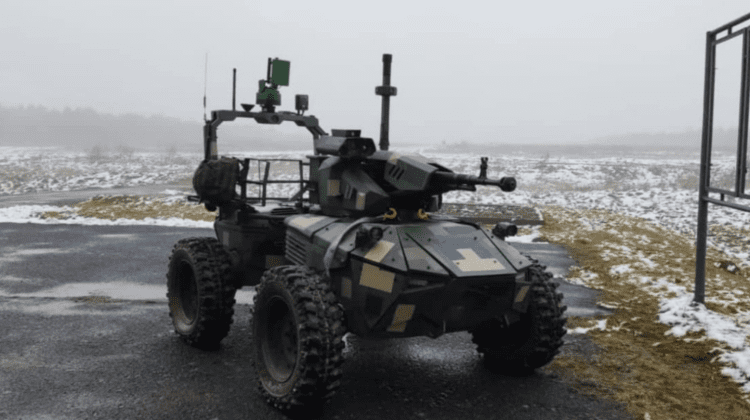 VIDEO Blindatul-dronă al ucrainenilor în acțiune. Cum mitraliază „Ironclad” un avanpost rusesc: Un produs revoluționar
