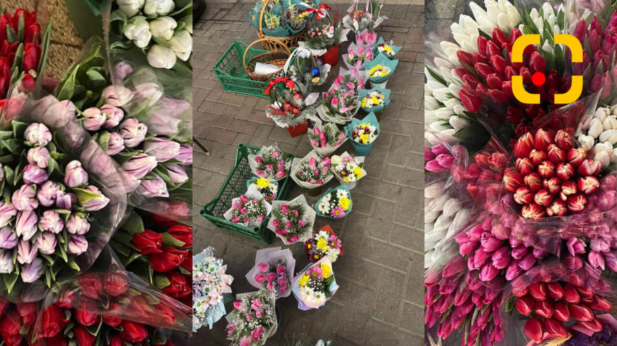 FOTO Abia trecuți de Revelion, moldovenii se pregătesc de 8 martie. Prețul primelor lalele, apărute prin Chișinău