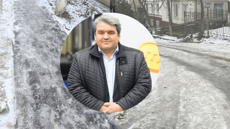 FOTO E nevoie de patine pentru a merge prin Chișinău. La Primărie: „Situație neplanificată” în ianuarie