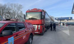 Un nou lot de ajutor umanitar pentru Ucraina! Cinci camioane, cu bunuri de peste 75 de tone, escortate de IGSU