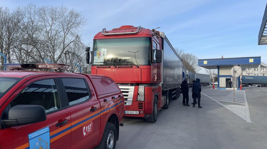 Un nou lot de ajutor umanitar pentru Ucraina! Cinci camioane, cu bunuri de peste 75 de tone, escortate de IGSU