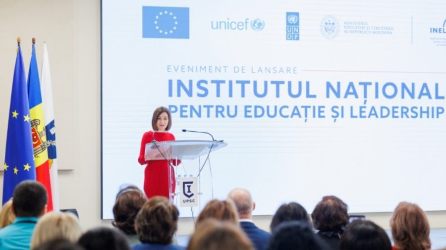 Maia Sandu, în cadrul lansării INEL: Vrem ca educația să facă din fiecare copil din Moldova un adult responsabil