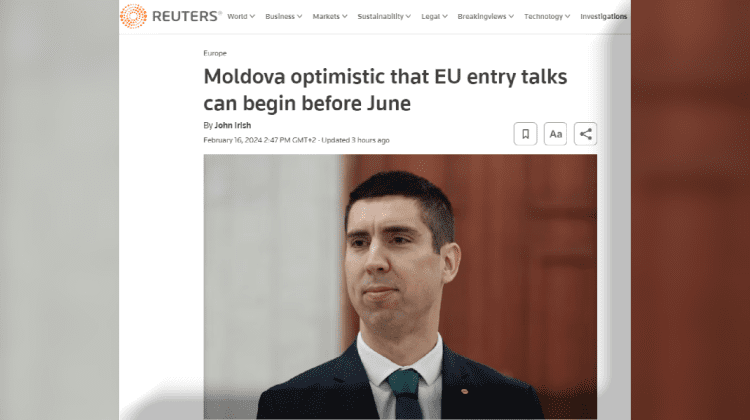 R. Moldova, de un „optimism prudent” că va începe negocierile de aderare la UE înaintea alegerilor europene din iunie