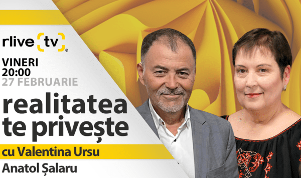 Ediție specială „Realitatea te privește”: Anatol Șalaru, fost ministru al Apărării, invitatul emisiunii