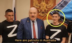 STOP CADRU Fiul vitreg al noului șef al armatei ucrainene, filmat în tricou „Z”, rugându-se pentru victoria Rusiei