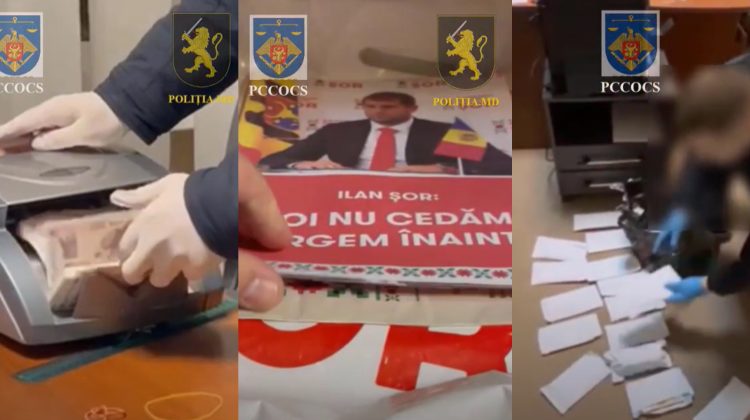VIDEO Sacoșă neagră cu plicuri, ridicată de la Primăria Orhei. O angajată a instituției a fost încătușată