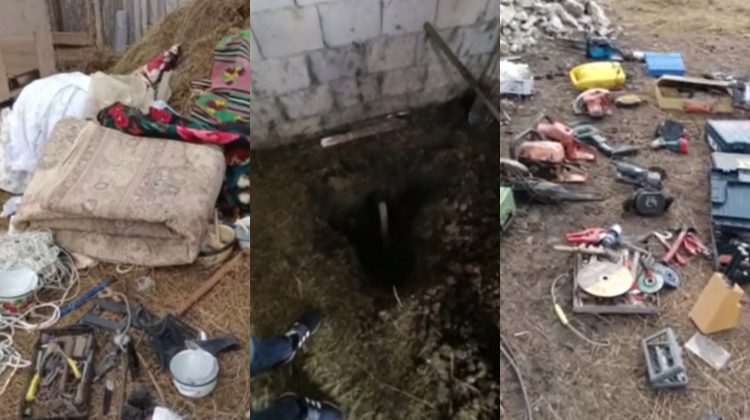 VIDEO Incredibili, dar adevărat. Bunuri furate au fost găsite îngropate într-o gospodărie din Călărași