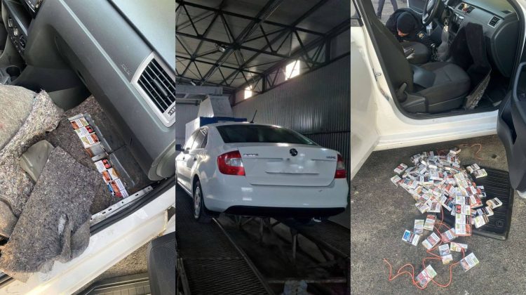 VIDEO Țigări de contrabandă, ascunse într-o mașină care pleca în România. Ce s-a întâmplat cu marfa