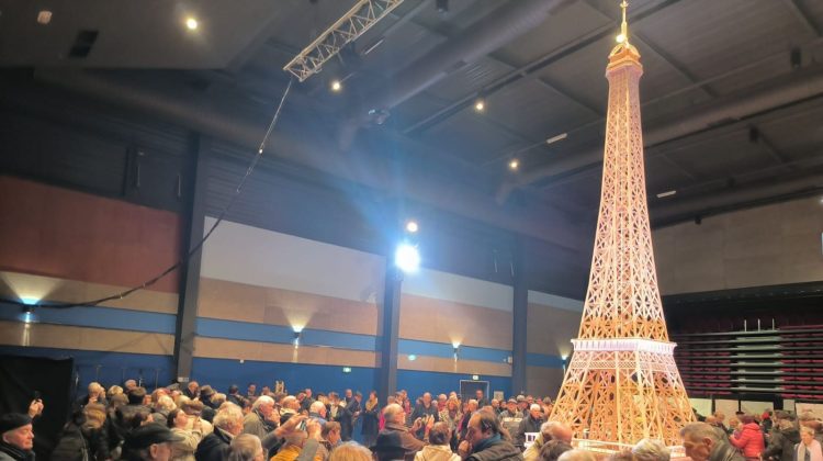 Un bărbat a construit un model al Turnului Eiffel folosind peste 700.000 de chibrituri. Recordul i-a fost invalidat
