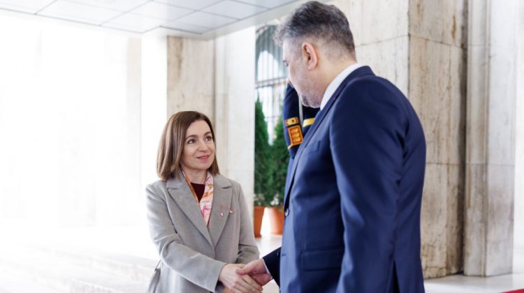 Primele FOTO cu Maia Sandu, în deplasarea de la București. Mesaj pentru Marcel Ciolacu: Sprijinul României ne ajută
