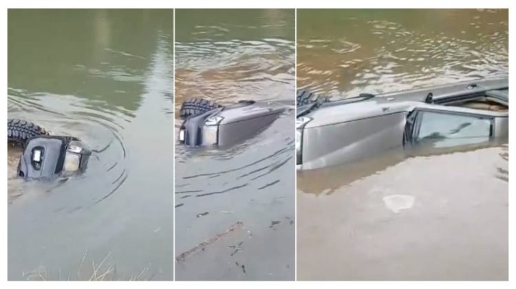 VIDEO Au furat mașina familiei și au picat cu ea într-un lac. Doi băieți au scăpat teferi, dar au ținut totul în secret