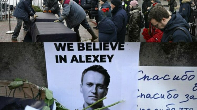 FOTO, VIDEO Rușii au început deja să se adune pentru înmormântarea lui Alexei Navalnîi