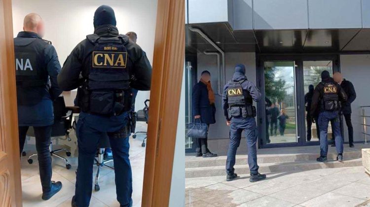 Ofițerii CNA a dat buzna în biroul unui administrator din Chișinău. Persoana urmează să fie audiată