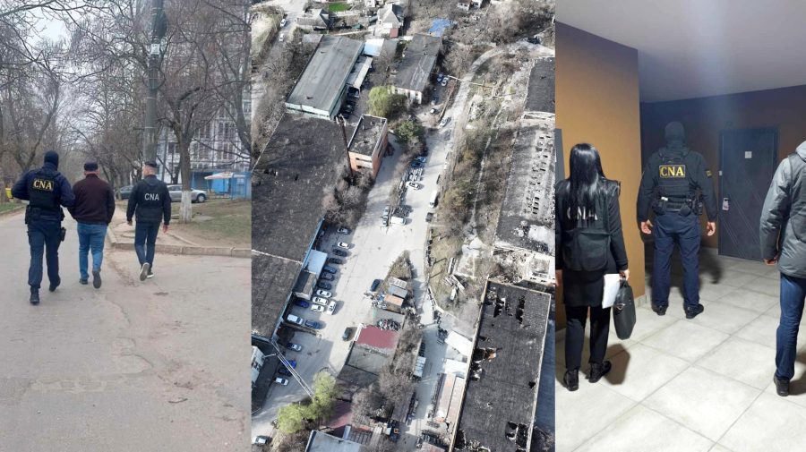 VIDEO Administratori de companii, încătușați de CNA într-un dosar de deposedare a municipalității de terenuri