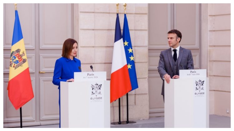 Franța afirmă că sprijină „neclintit” Republica Moldova. Președinții Macron și Sandu s-au întâlnit la Paris