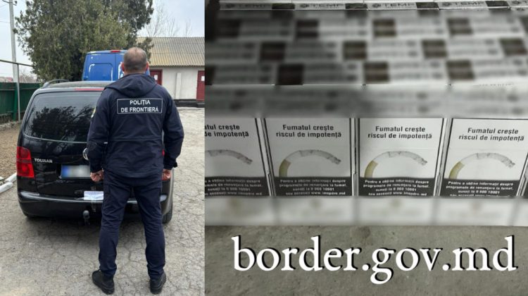 Sute de pachete de țigări, ascunse minuțios într-o mașină, au fost ridicate la vamă. Făptașul – un moldovean