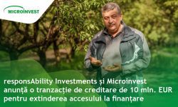 responsAbility Investments și Microinvest anunță o tranzacție de creditare de 10 mln. EUR 