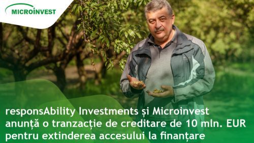 responsAbility Investments și Microinvest anunță o tranzacție de creditare de 10 mln. EUR 