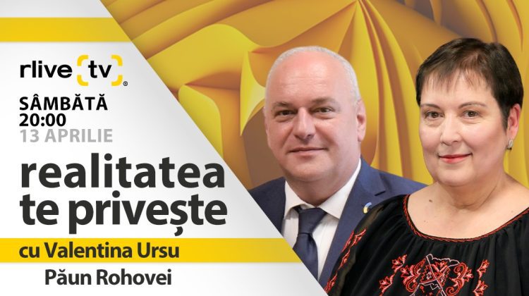 Păun Rohovei, invitatul jurnalistei Valentina Ursu la „Realitatea te privește”