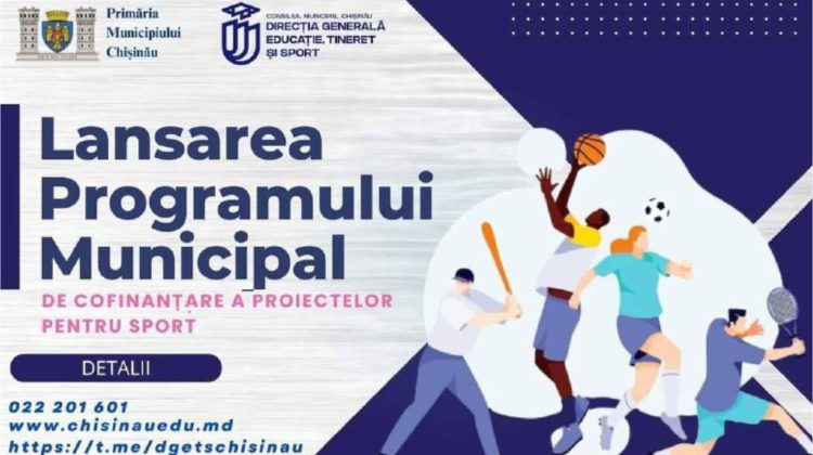 Primăria Chișinău a lansat un program de Cofinanțare a Proiectelor pentru Sport. Detalii