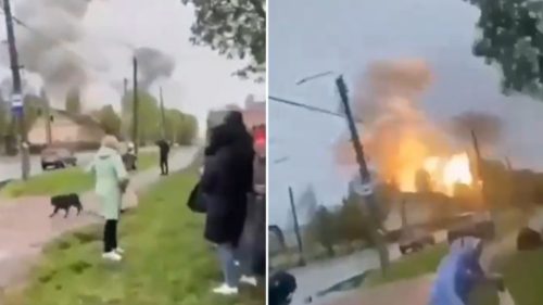 VIDEO, FOTO Rușii au bombardat orașul Cernihiv. Cel puțin 8 persoane au fost ucise